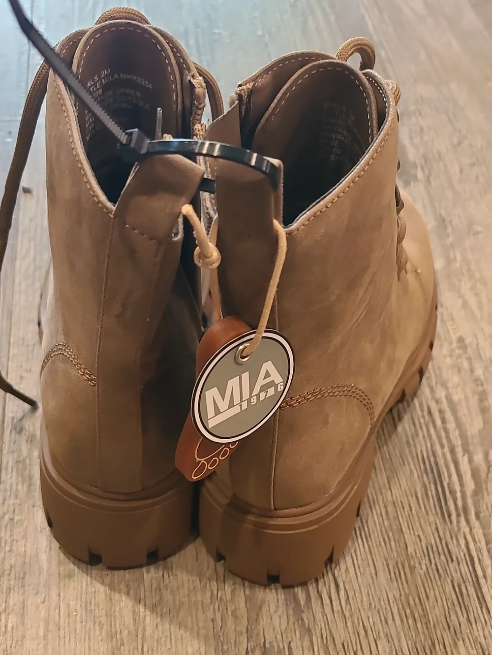 Mia Little Mila Taupe Boots Size 2